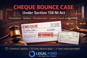 Cheque Bounce Case India 2026 | Section 138 NI Act Procedure, Notice, Punishment & Delhi NCR Guide
