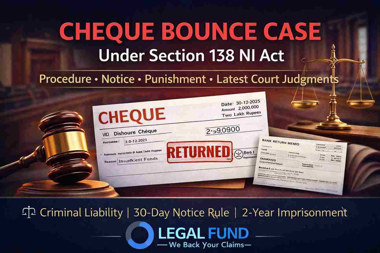 Cheque Bounce Case India 2026 | Section 138 NI Act Procedure, Notice, Punishment & Delhi NCR Guide