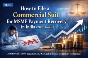 How to File Commercial Suit for MSME Payment Recovery in India 2026 – Jurisdiction, ₹3 Lakh Limit, Timeline & Guide