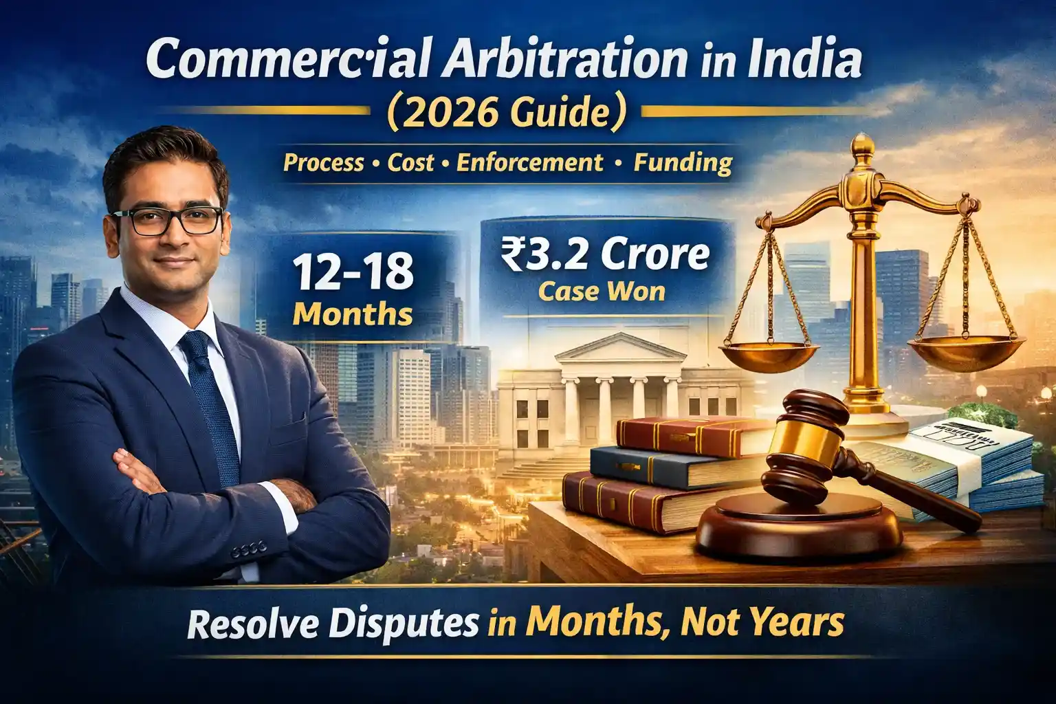 Commercial Arbitration in India (2026 Guide): Process, Cost, Enforcement & Funding