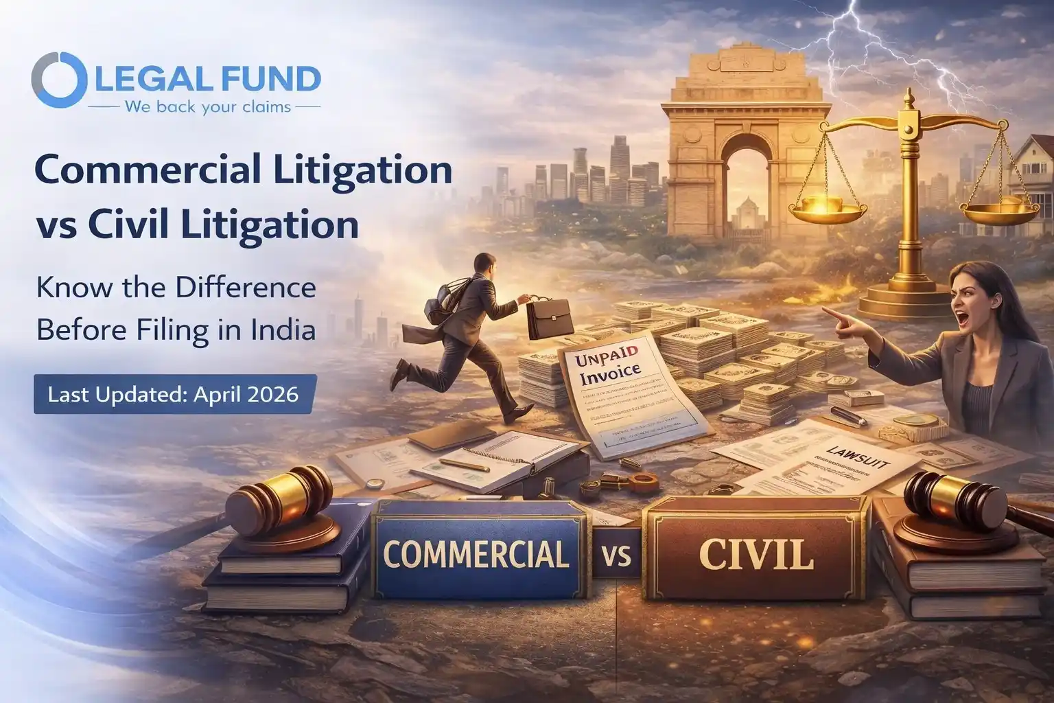 Commercial Litigation vs Civil Litigation in India
