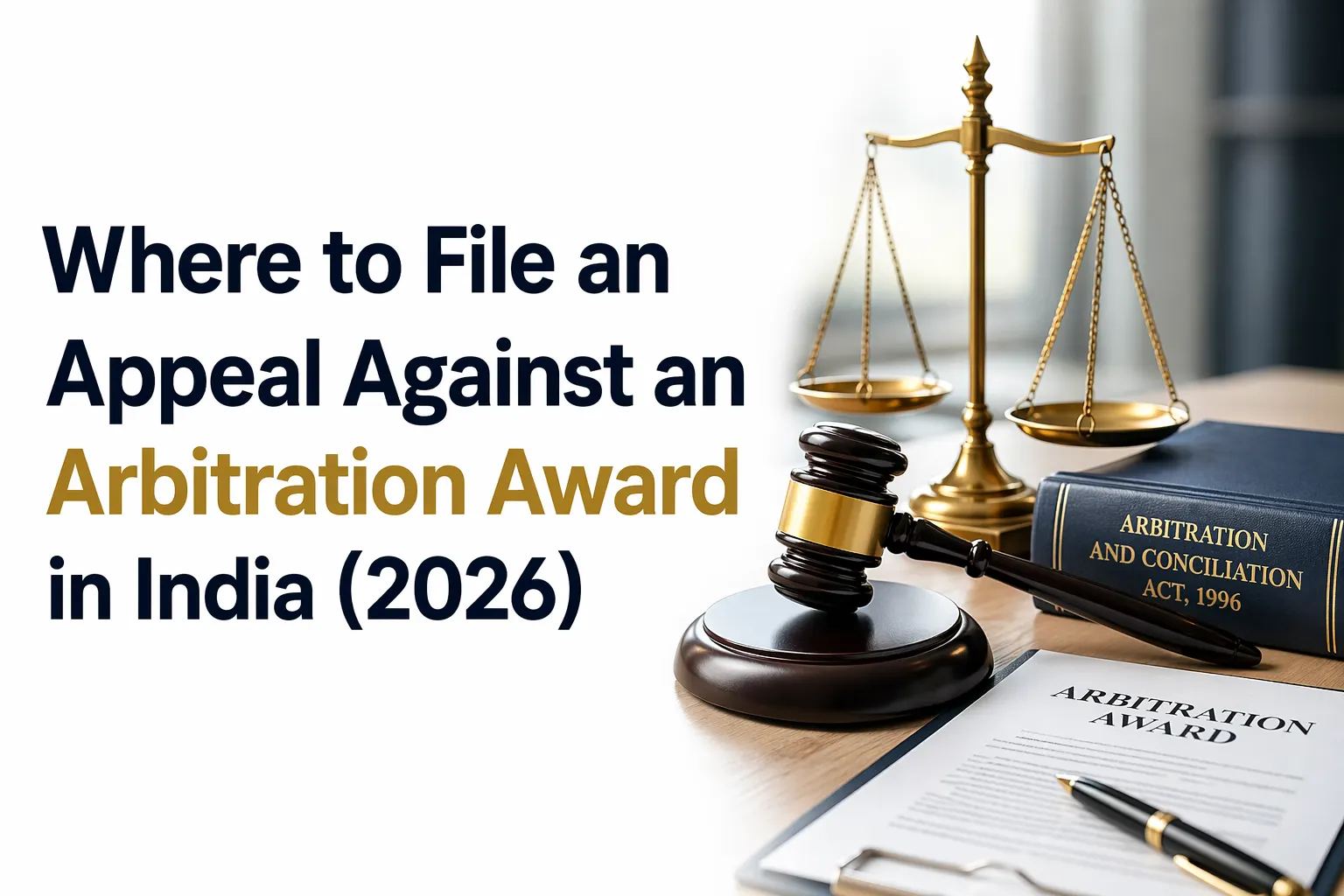 Where to File an Appeal Against an Arbitration Award in India (2026)