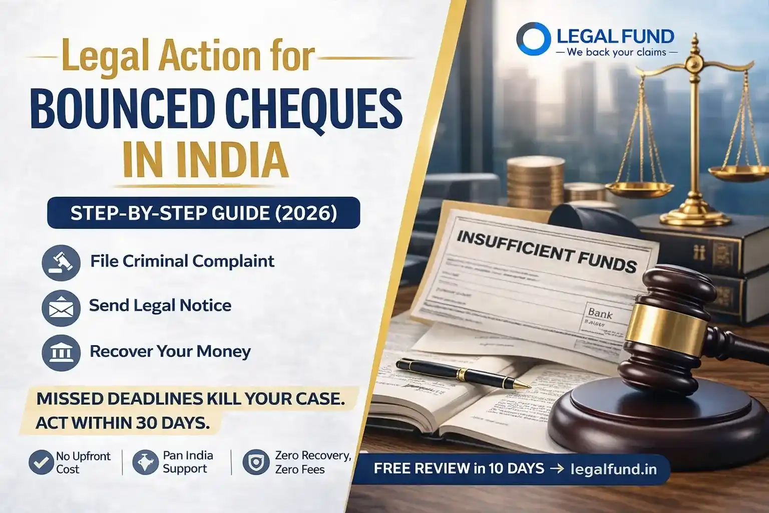 Legal Action for Bounced Cheques in India