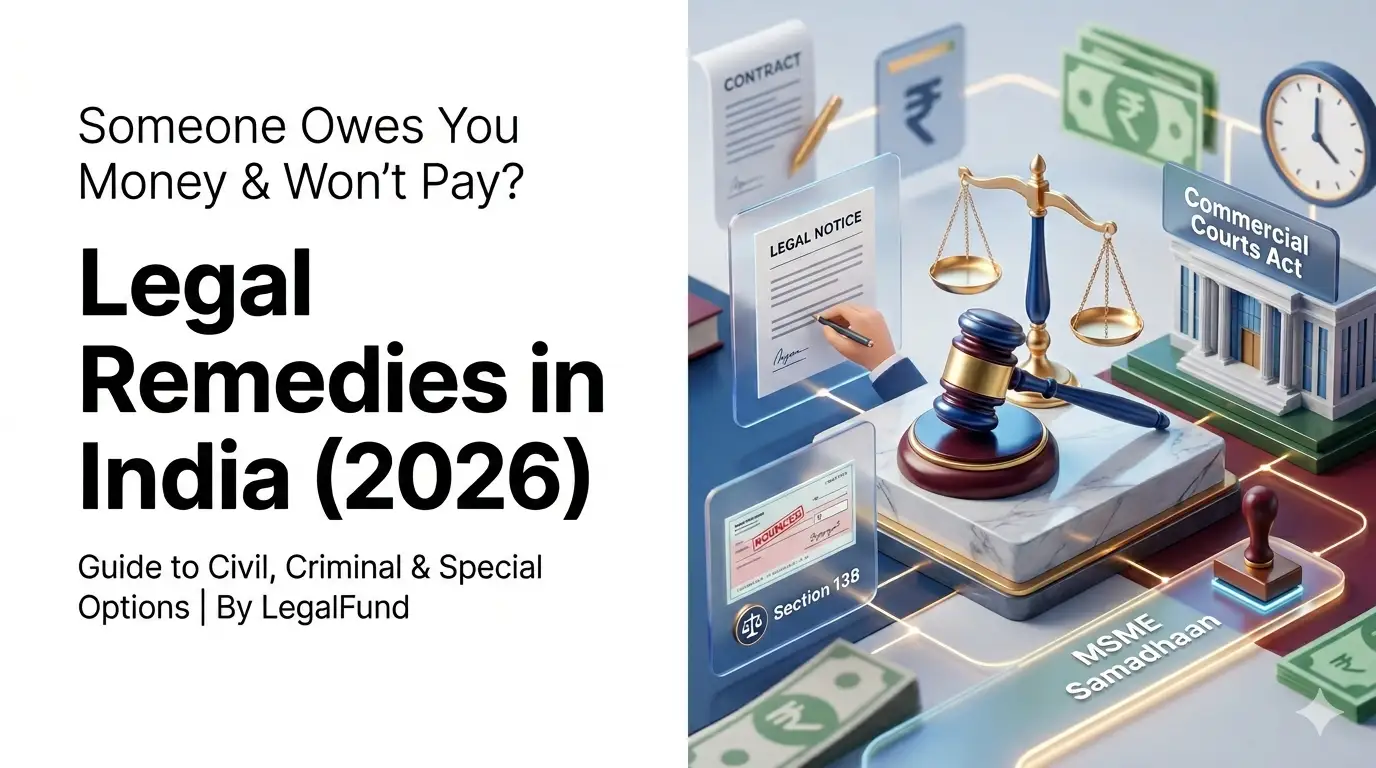 how to recover money legally if someone refuses to pay India