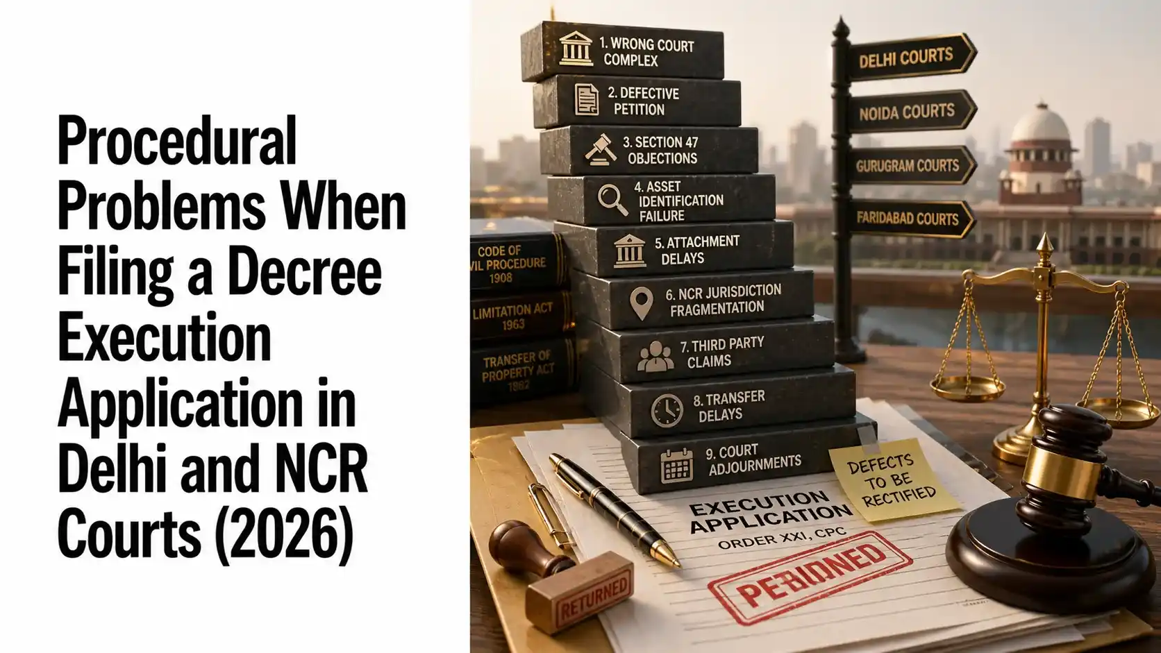 Procedural Problems in Decree Execution Applications in Delhi and NCR Courts (2026) | LegalFund