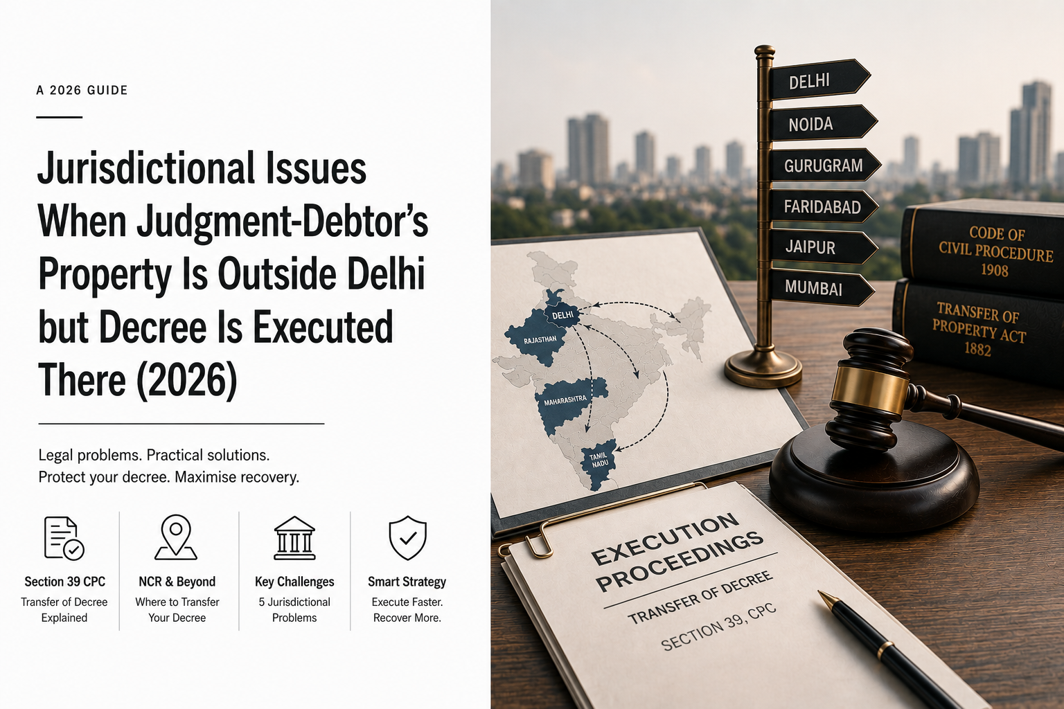 jurisdictional issues decree execution property outside Delhi