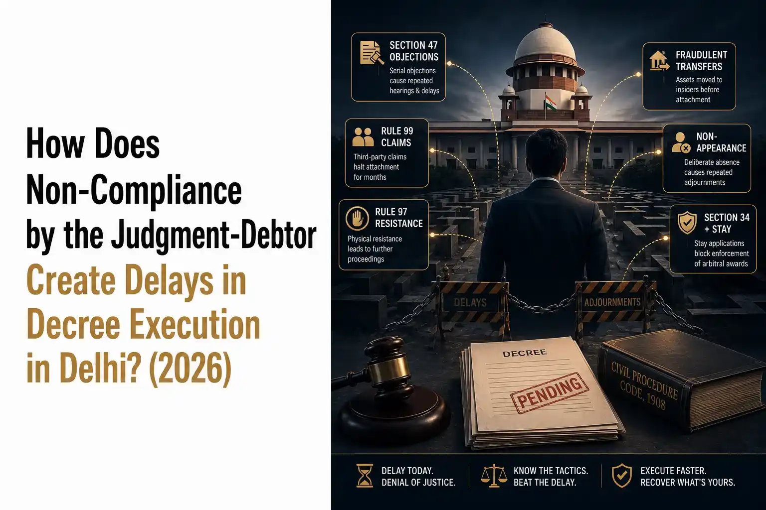 Judgment-Debtor Non-Compliance Delays in Delhi Execution (2026)