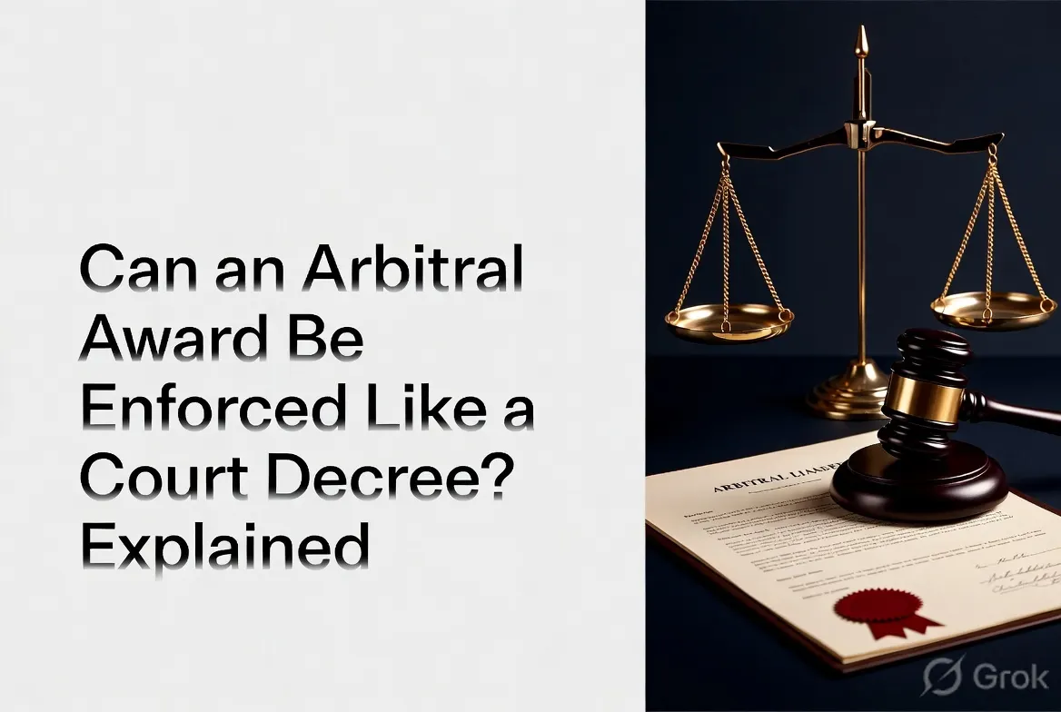 Can an Arbitral Award Be Enforced Like a Court Decree?
