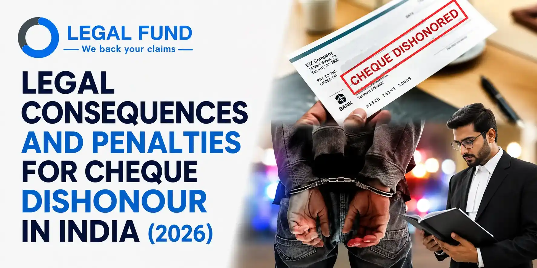 Legal Consequences and Penalties for Cheque Dishonour in India (2026) | LegalFund