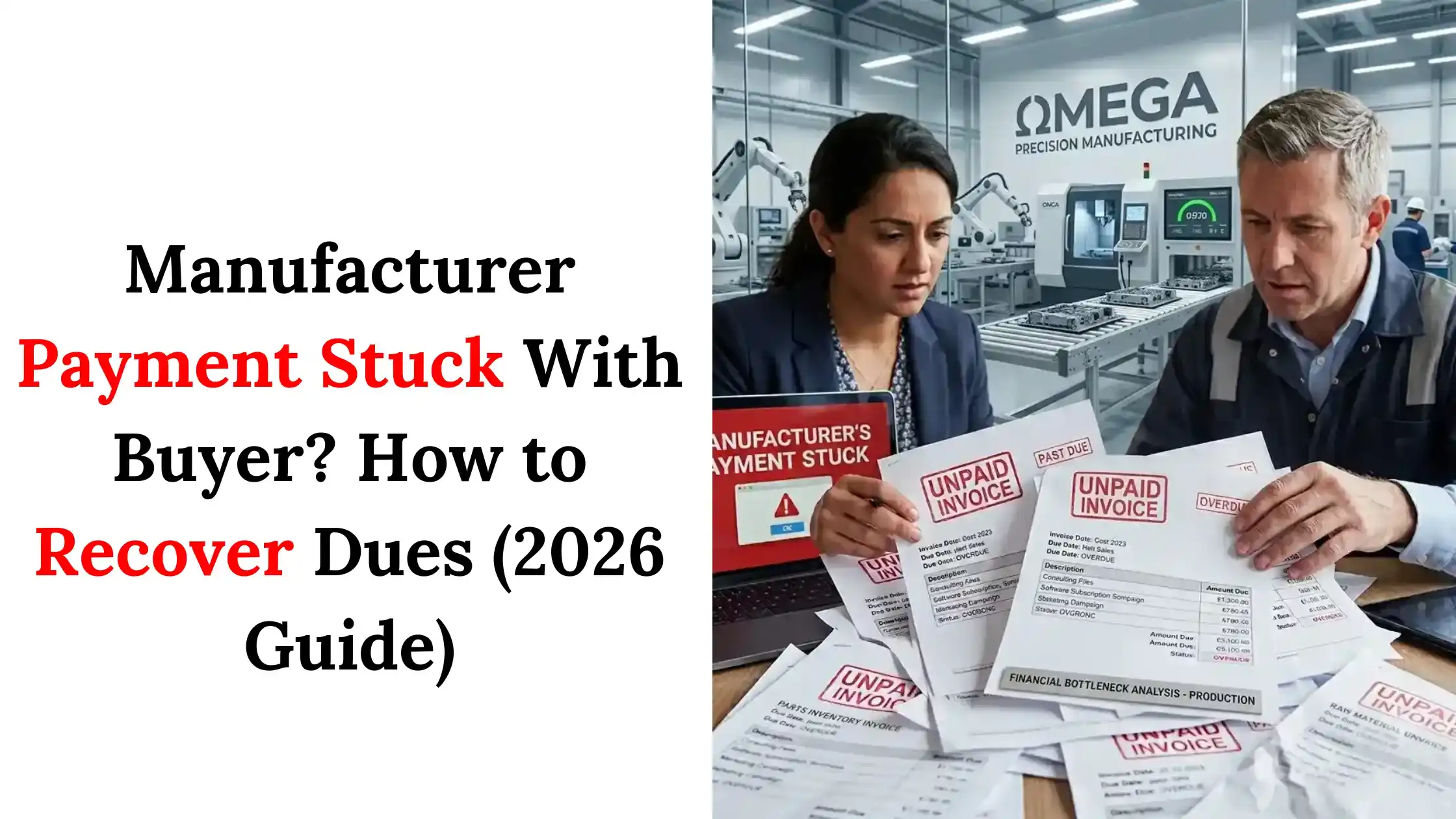 Manufacturer's Payment Stuck With Buyer? How to Recover Outstanding Dues